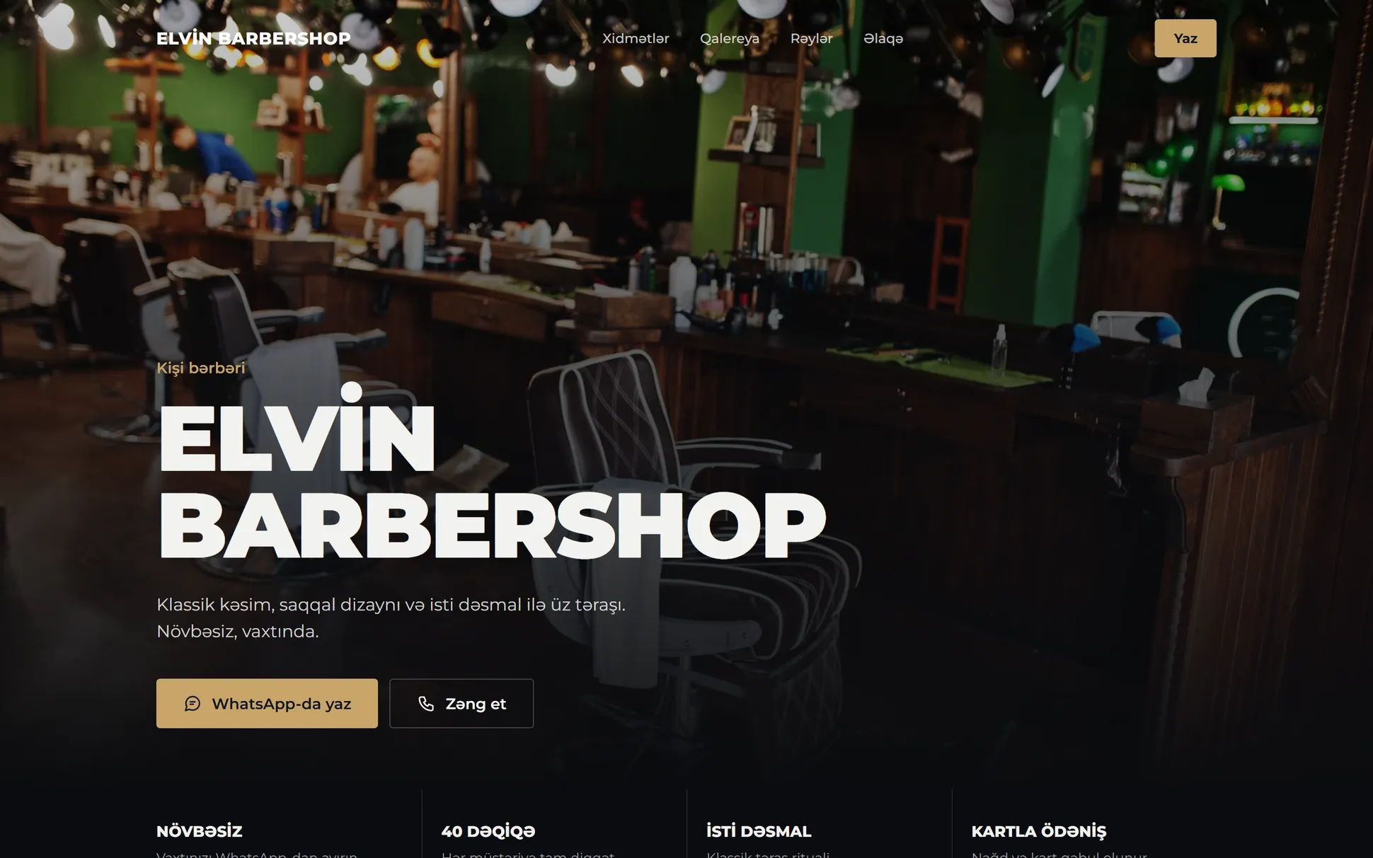 Elvin Barbershop saytı